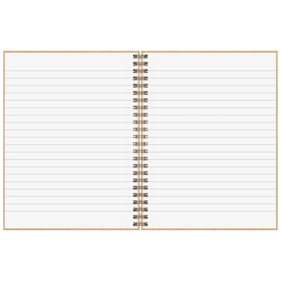 Notizbuch Premium Wire | A5, liniert, caramel
