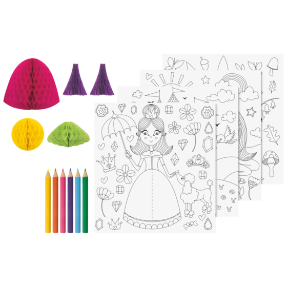 3D-Mal-Set „Prinzessin“ | 195×210 mm