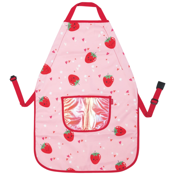 Kinderschürze Fruity Love | rosa/rot
