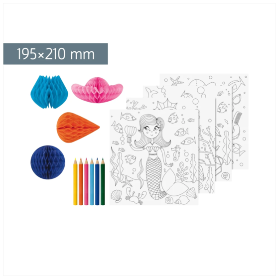 3D-Mal-Set „Unterwasser“ | 195×210 mm