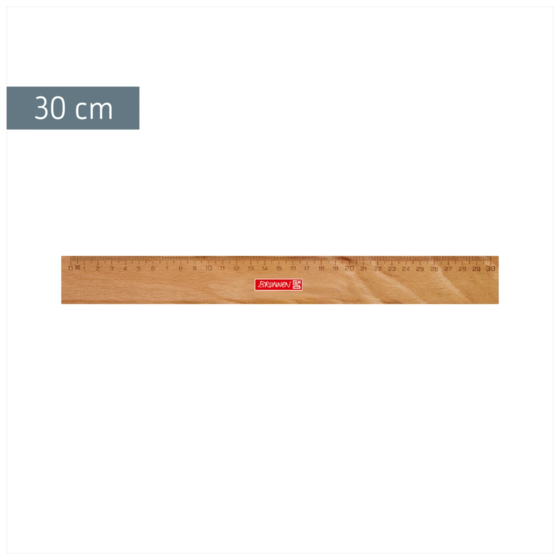 Holzlineal | 30 cm, braun