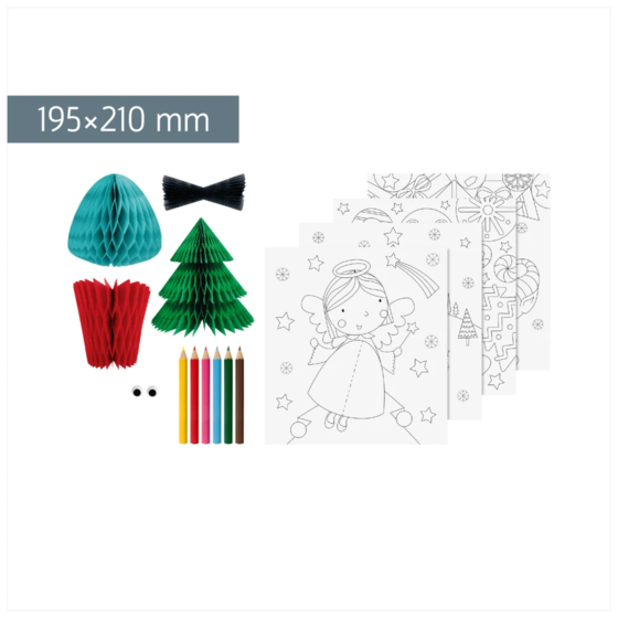 3D-Mal-Set „Weihnachten“ | 195×210 mm