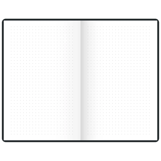 Notizbuch Premium Flexibook „Lack“ | A5, punktiert, schwarz