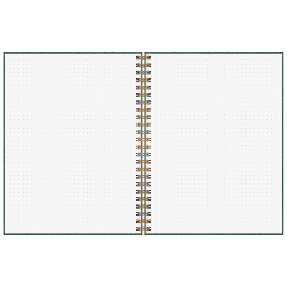 Notizbuch Premium Wire | A5, punktiert, forest green