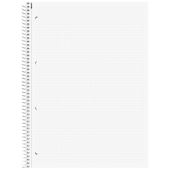 Collegeblock Premium Student „Löwe“ ZENart | A4, punktiert, 80 Blatt, weiß