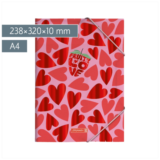 Sammelmappe Fruity Love für A4 | A4, Füllhöhe: 10 mm, rosa/rot