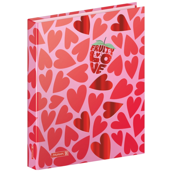 Ringbuch Fruity Love | A4, 2 Ringe, Füllhöhe: 20 mm, rosa/rot