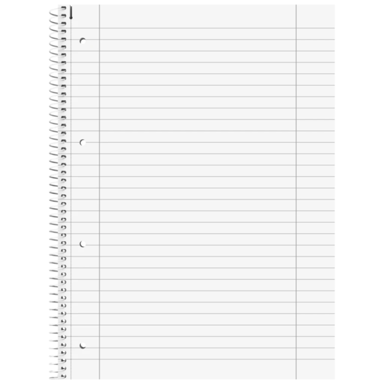 Collegeblock Premium Student „Papagei“ ZENart | A4, Lineatur 27, 80 Blatt, weiß