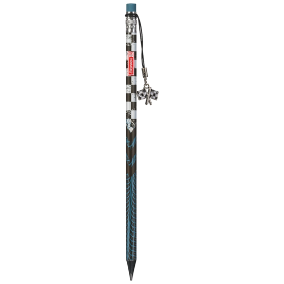 Bleistift Fast Wheels | HB, rund, blau/mehrfarbig