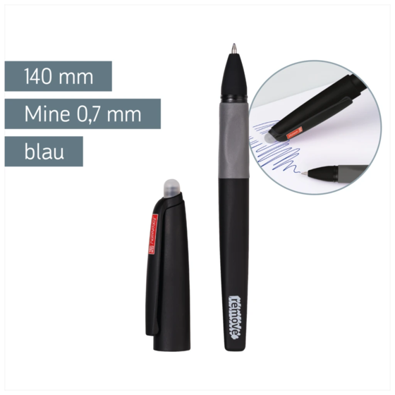Gelschreiber „REMOVE“ Colour Code radierbar | breit, 0,7 mm, onyx