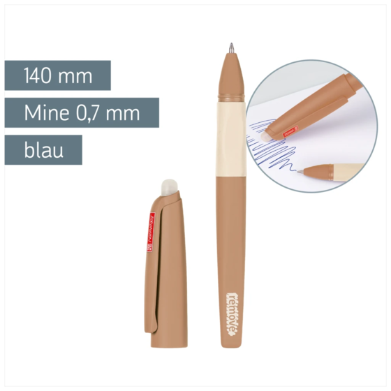 Gelschreiber „REMOVE“ radierbar | breit, 0,7 mm, caramel