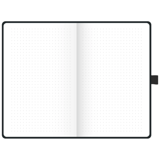 Notizbuch Premium Kompagnon „Nature“ | A5, punktiert, Gummizugverschluss, braun