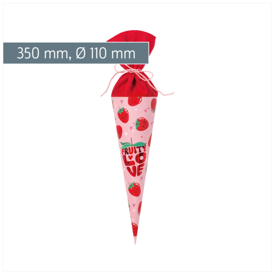 Schultüte Fruity Love | rosa/rot