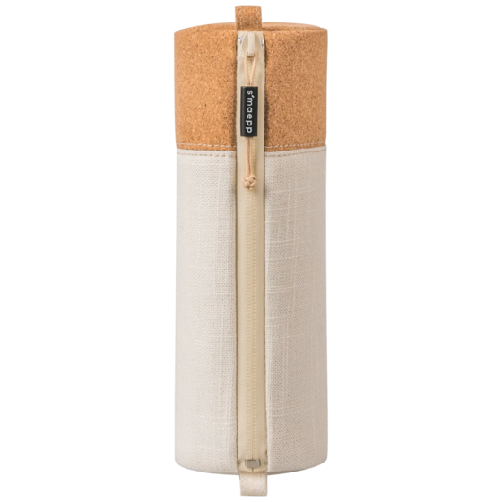 Schlampermäppchen s'maepp M „Linen“ | creme/braun