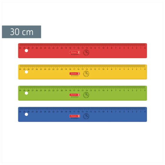 Lineal Linkshänder | 30 cm, sortiert