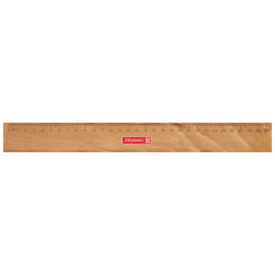 Holzlineal | 30 cm, braun