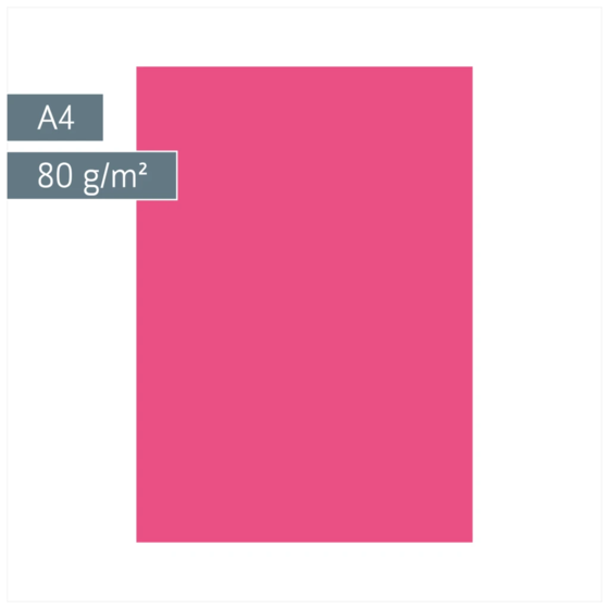 Multifunktionspapier Universalpapier | A4, 80 g/m², fuchsia, 50 Blatt