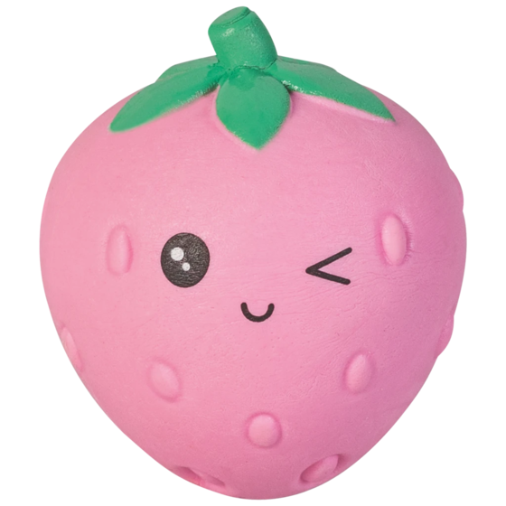 Radiergummi „Erdbeere“ Fruity Love 3D | rosa/grün