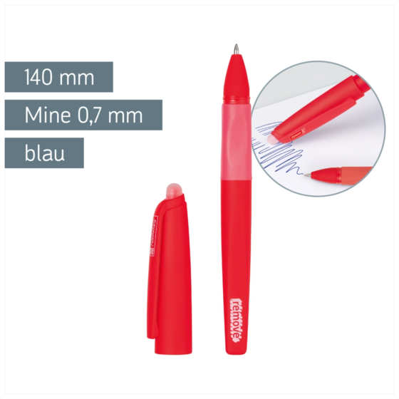 Gelschreiber „REMOVE“ Colour Code radierbar | breit, 0,7 mm, red