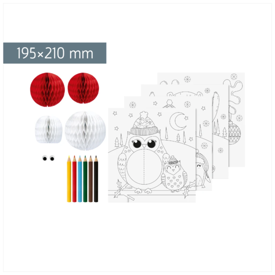 3D-Mal-Set „Wintertiere“ | 195×210 mm