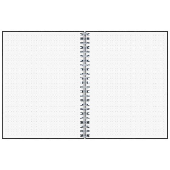Notizbuch Premium Wire | A5, punktiert, schwarz