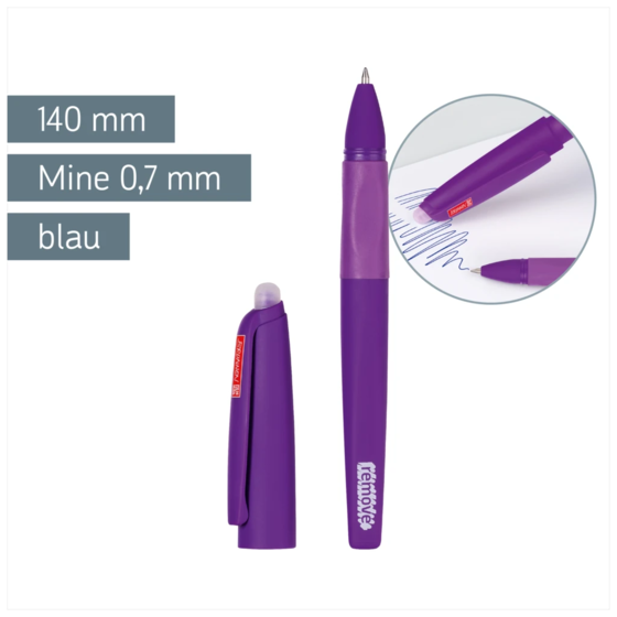 Gelschreiber „REMOVE“ Colour Code radierbar | breit, 0,7 mm, purple