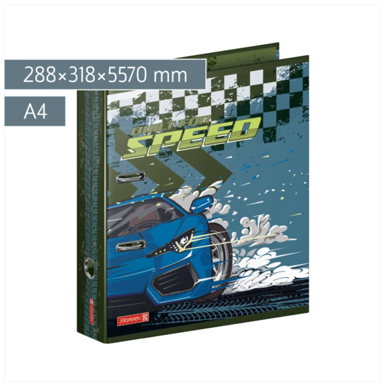 Ordner Fast Wheels | A4, 70 mm, Hebelmechanik, blau/mehrfarbig