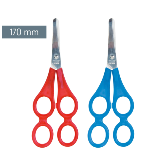 Therapeutenschere | abgerundet, 170 mm, sortiert, blau, rot