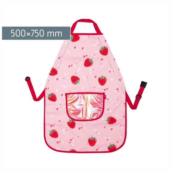 Kinderschürze Fruity Love | rosa/rot