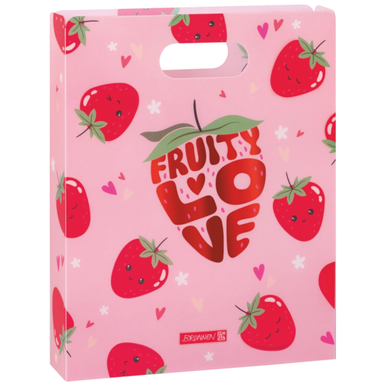 Heftbox Fruity Love | A4, Füllhöhe: 50 mm, rosa/rot