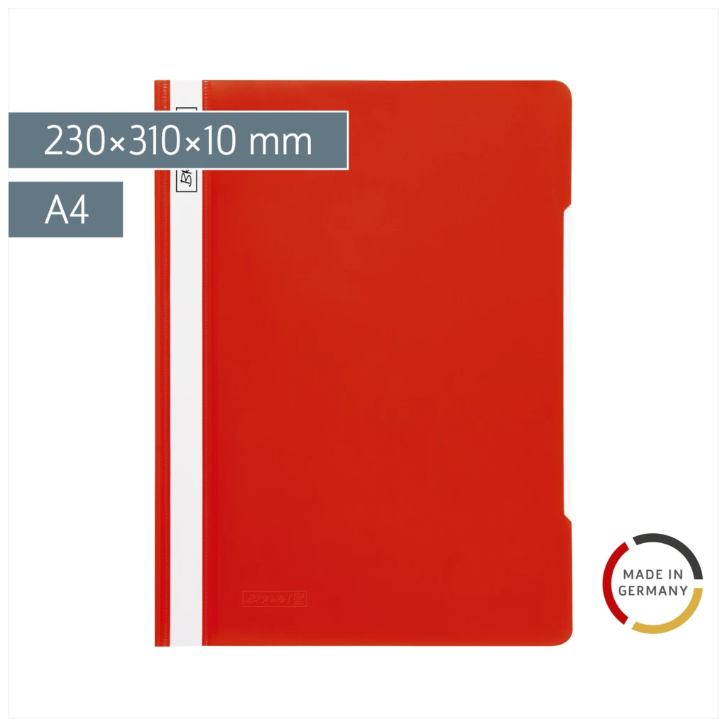 Schnellhefter | A4, Füllhöhe: 10 mm, rot