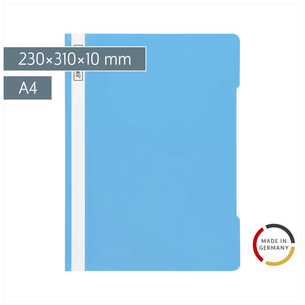 Schnellhefter | A4, Füllhöhe: 10 mm, hellblau