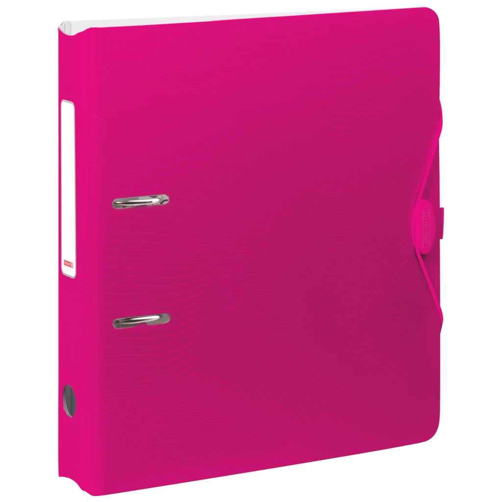 Ordner „WAVE“ Colour Code | A4, 50 mm, Hebelmechanik mit gummiertem Griff, pink
