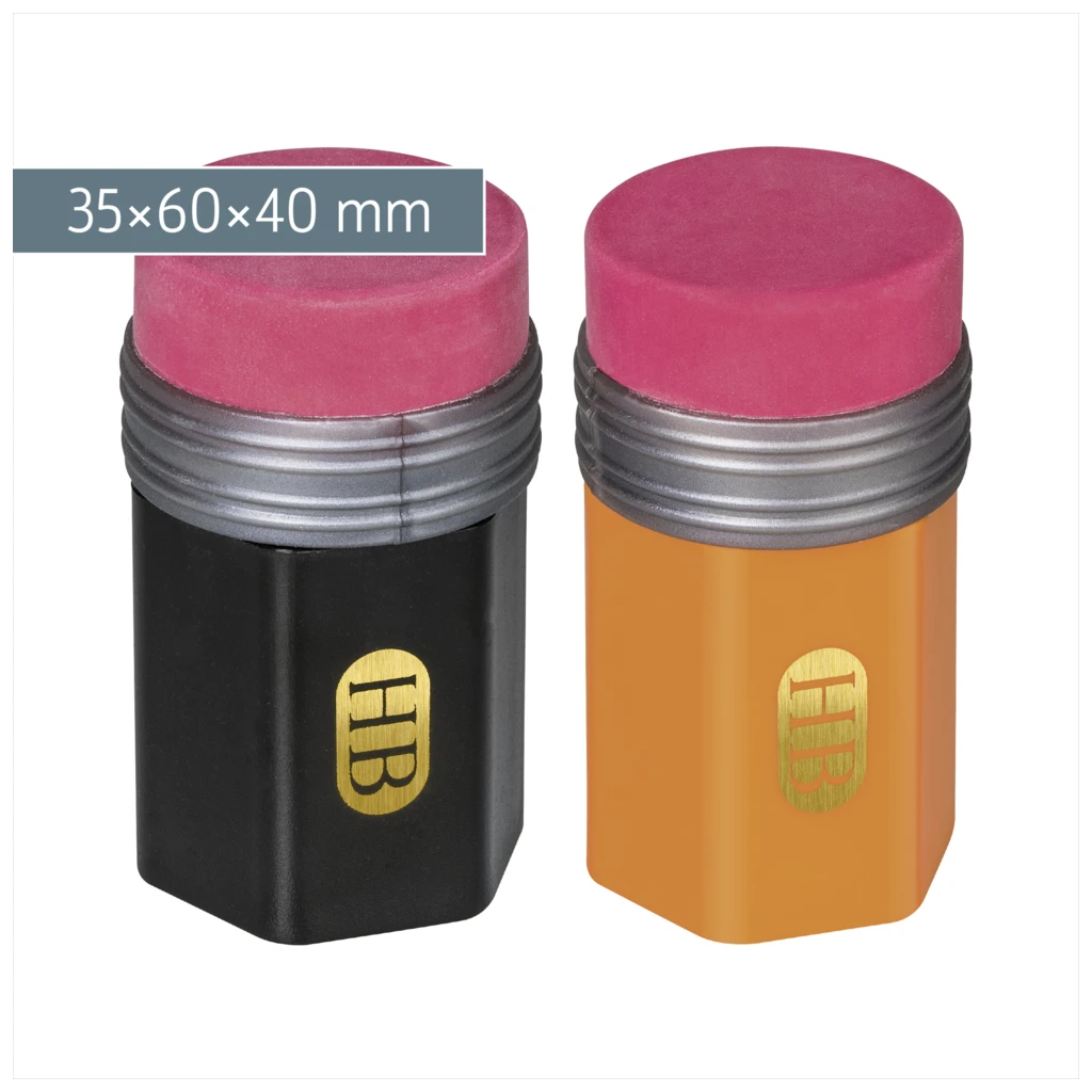 Dosenspitzer mit Radiergummi „Topper“ | sortiert