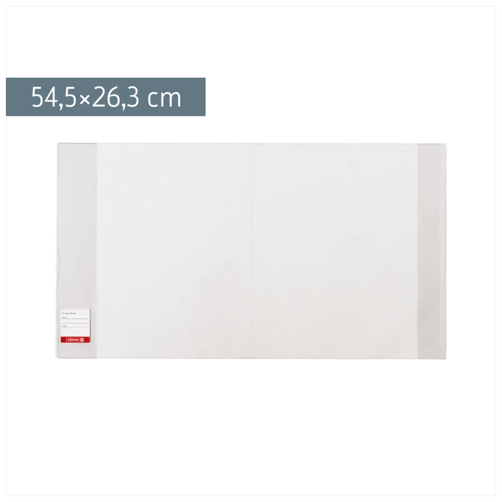 Buchschoner | 26×54,5 cm, stabile Folie, PVC, glasklar