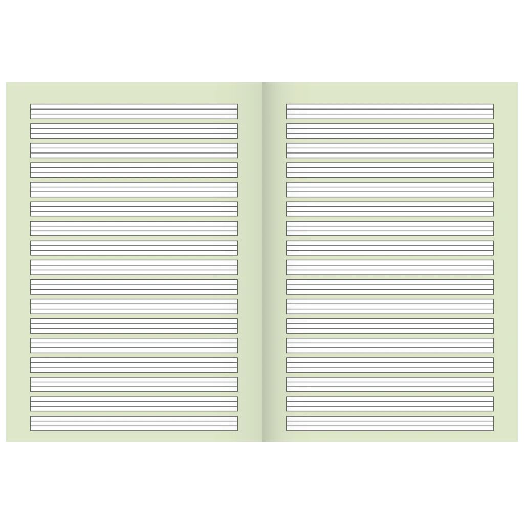 Schulheft | A4, Lineatur 2, 32 Blatt, mehrfarbig