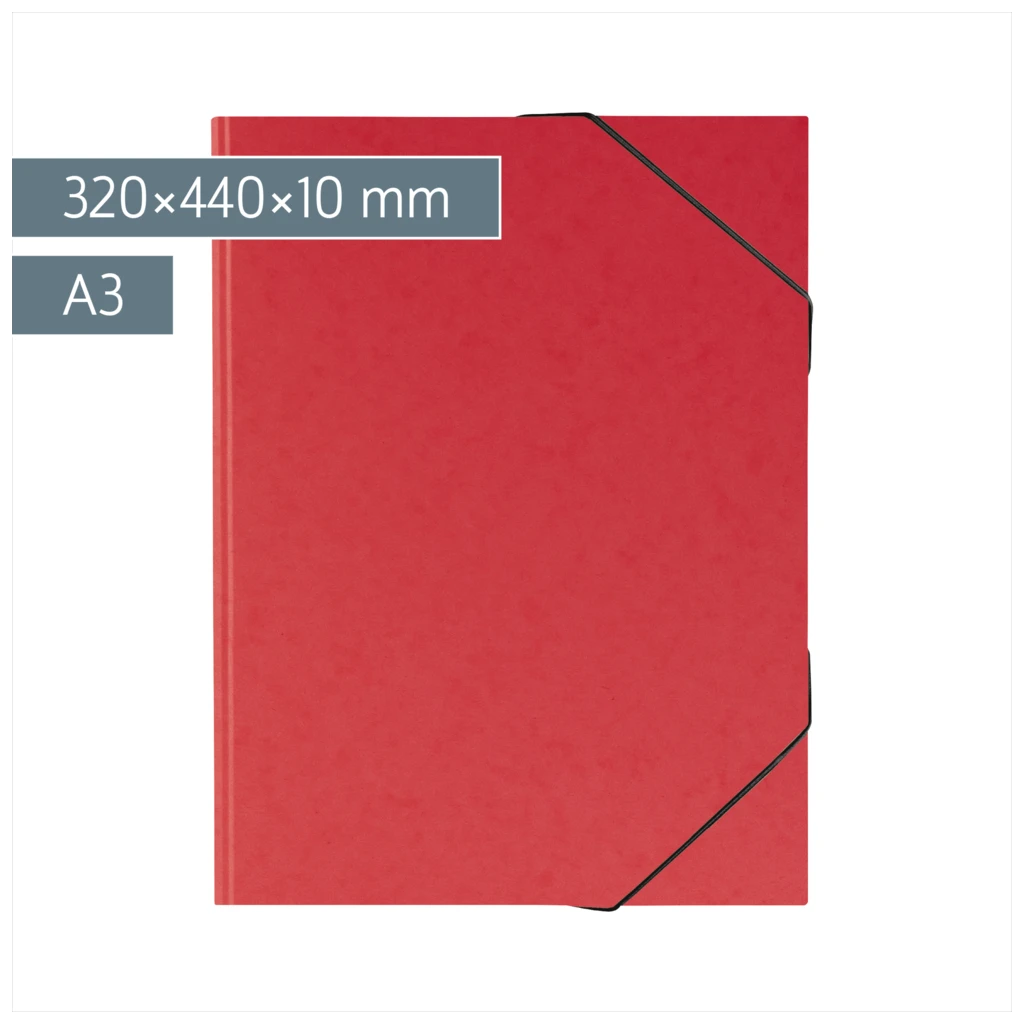 Sammelmappe FACT!plus | A3, Füllhöhe: 10 mm, rot