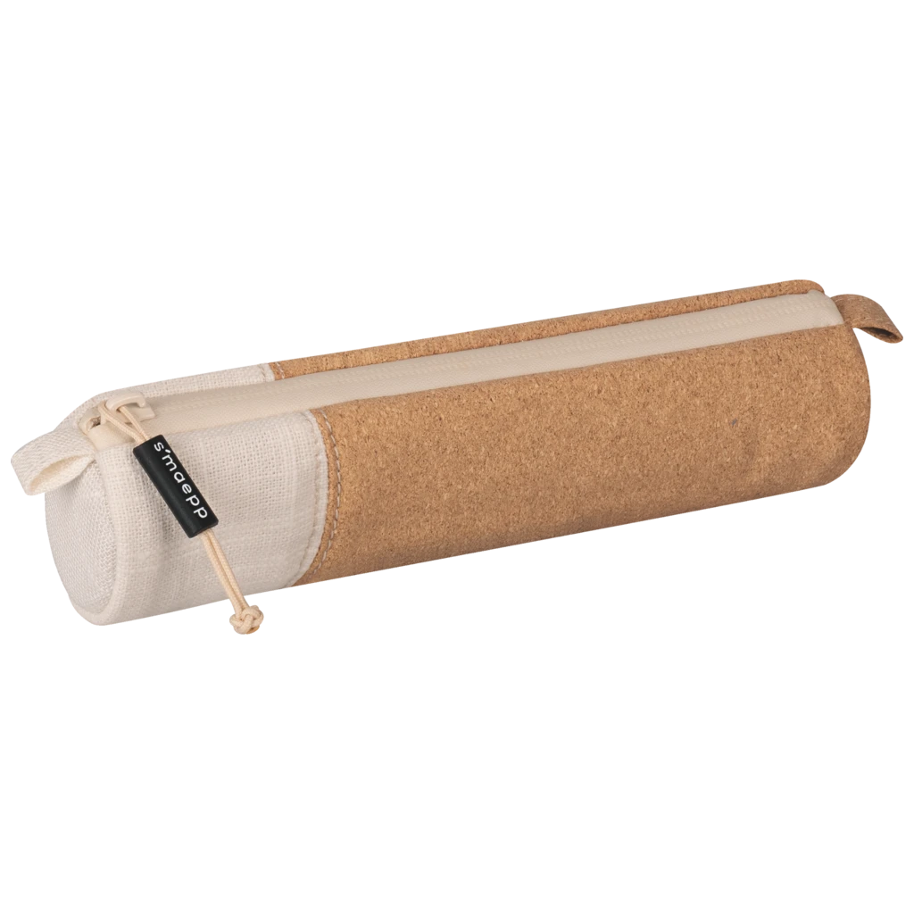 Schlampermäppchen s'maepp S „Cork“ | creme/braun