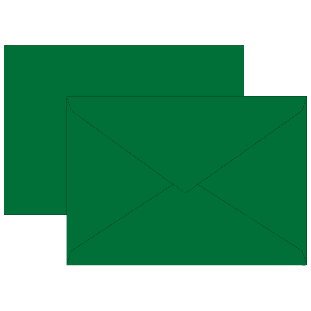 Briefumschläge Universalpapier | C5, 80 g/m², dunkelgrün, 10 Stück