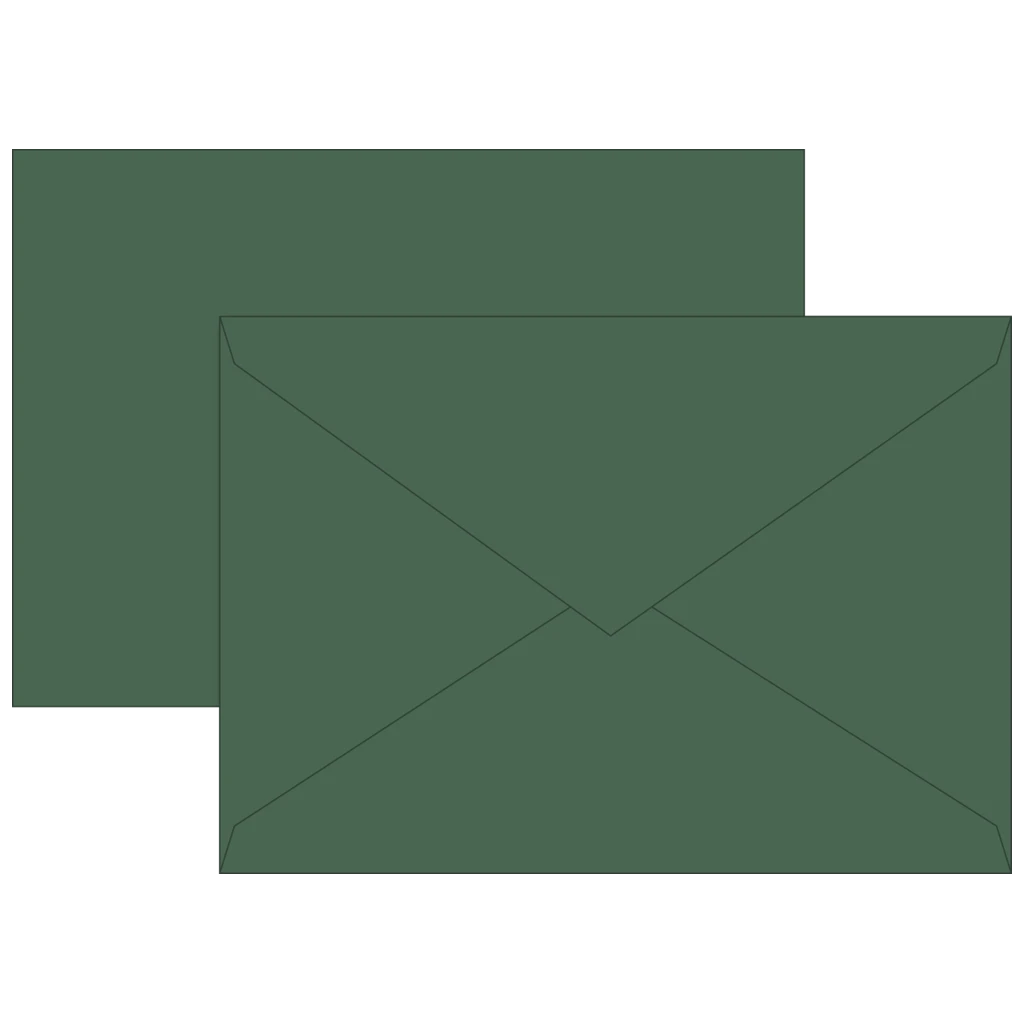 Briefumschläge Universalpapier | B6, 80 g/m², moosgrün