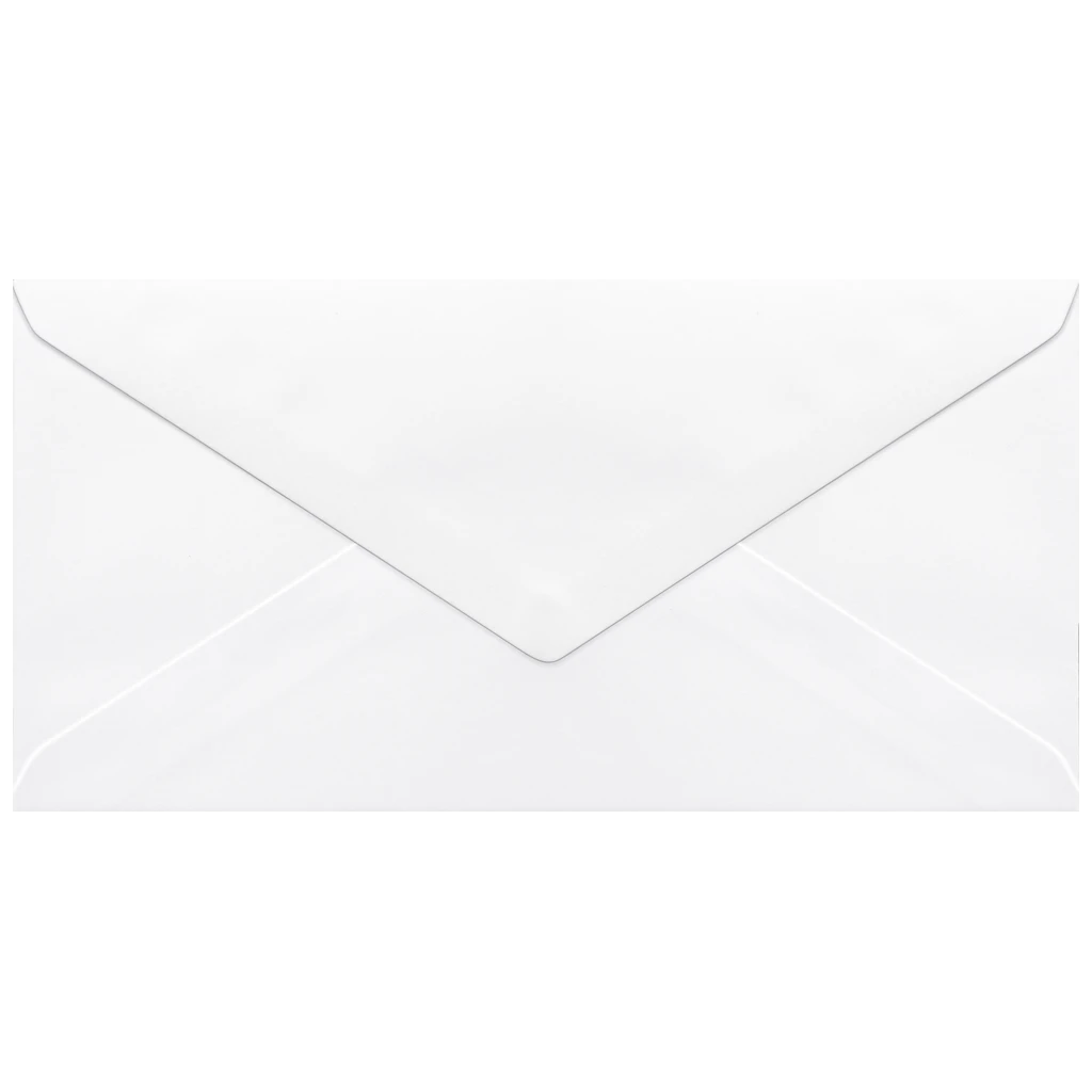 Briefumschläge MK-Papier | DIN lang, 80 g/m², weiß, 25 Stück