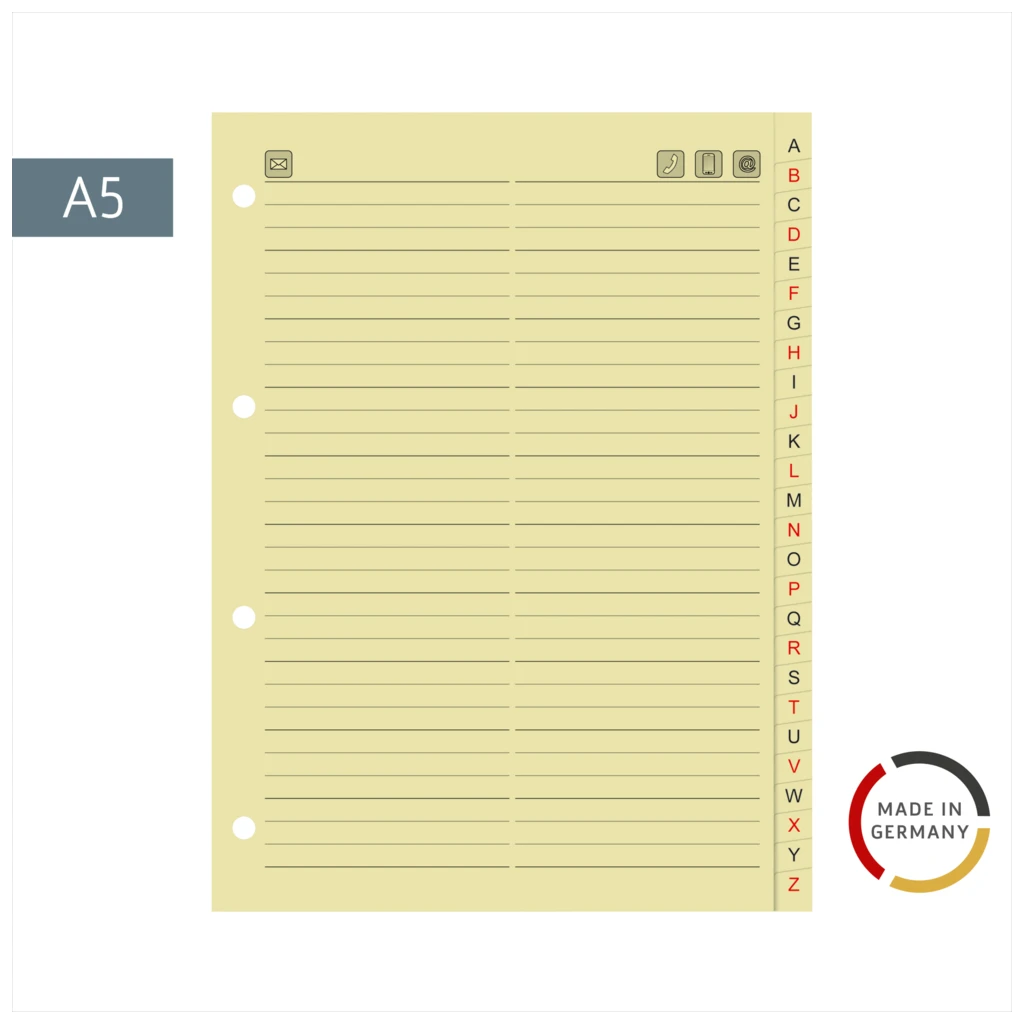 Ersatzeinlage | A5, chamois
