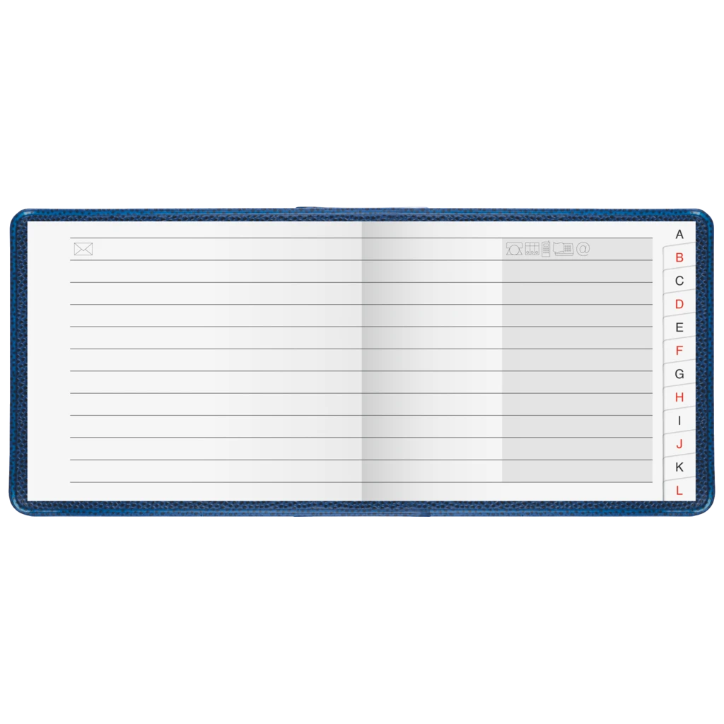 Adressbuch | 80×67 mm, 96 Seiten, sortiert