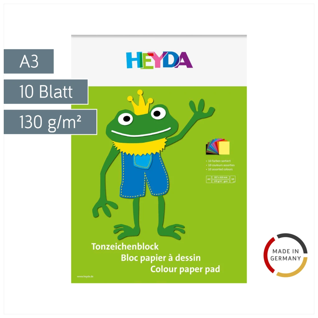 Tonpapier-Block | A3, 10 Blatt