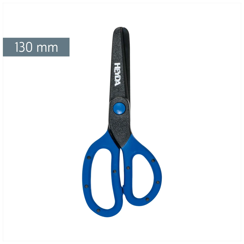 Sicherheitsschere | abgerundet, 130 mm, blau
