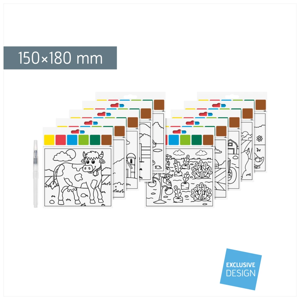 Mal-Set „Bauernhof“ | 150×180 mm