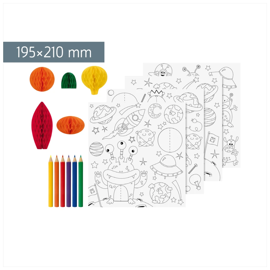 3D-Mal-Set „Weltall“ | 195×210 mm