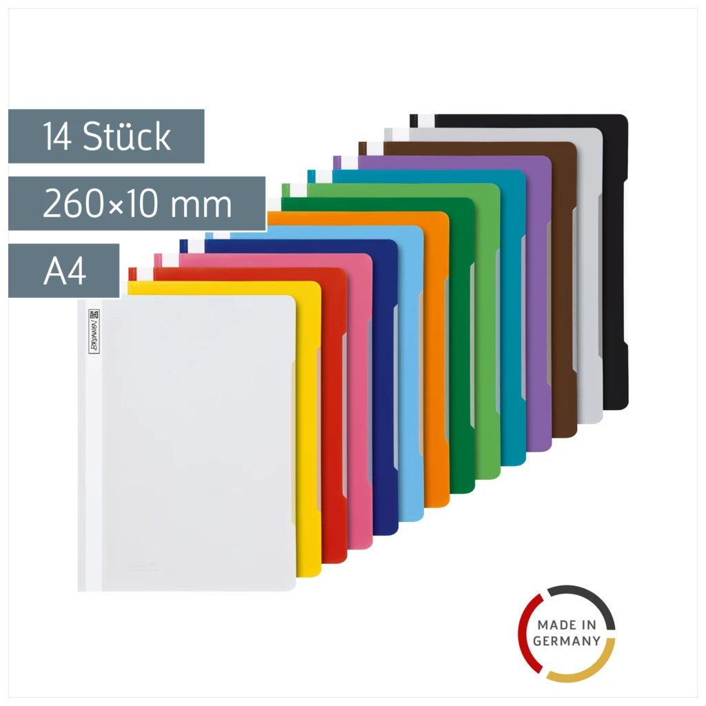 Schnellhefter-Set FACT!pp | A4, sortiert, 14 Stück