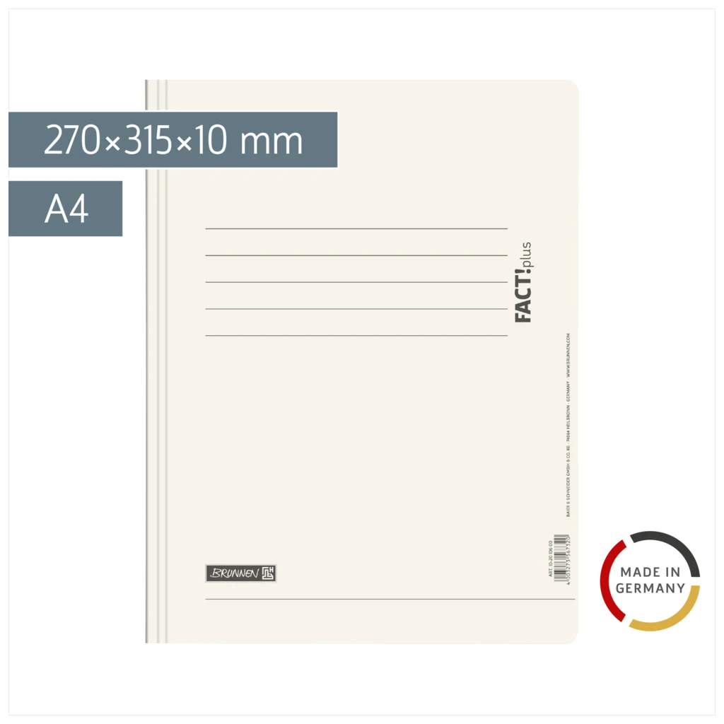 Schnellhefter FACT!plus | A4, Füllhöhe: 10 mm, weiß
