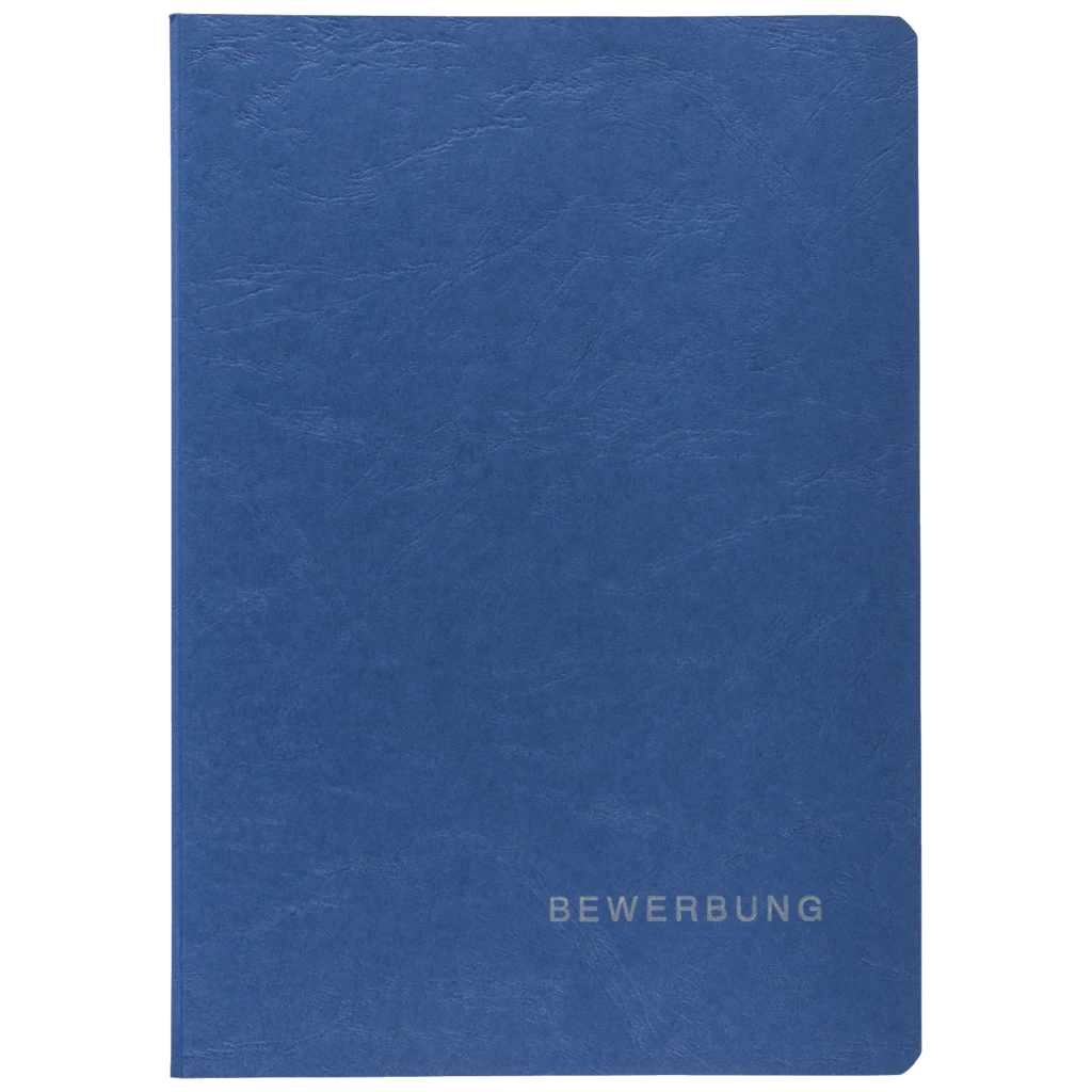 Bewerbungsmappe, A4, blau